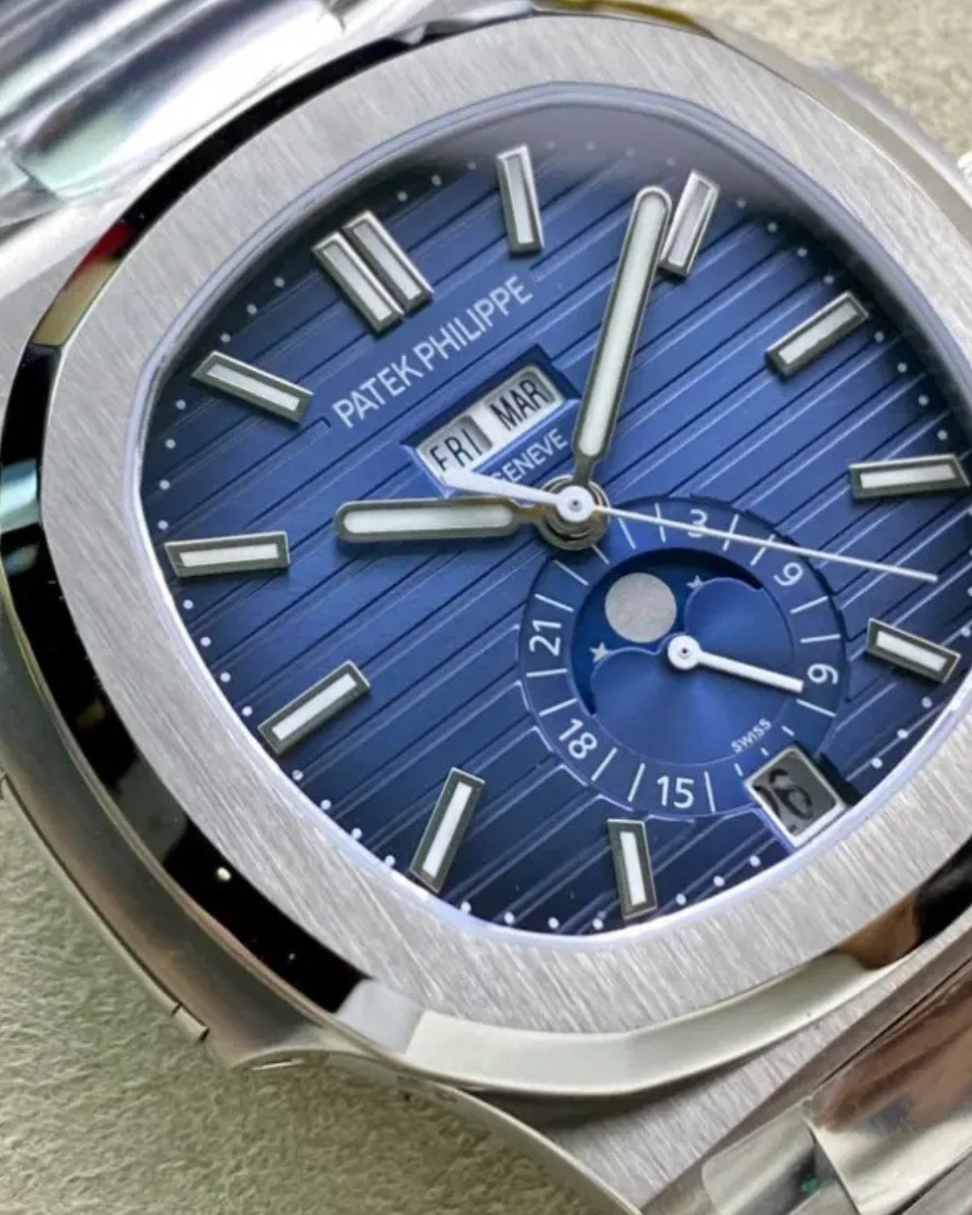 Patek Philippe Superclone Nautilus Annual Calendar Blue 57261A001