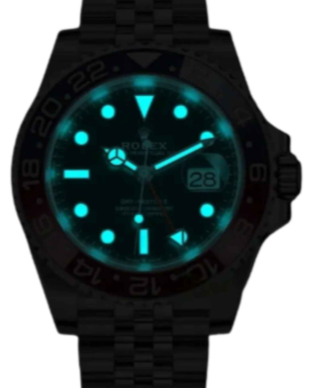 Rolex GMT Master 3285 Super Watch Mod Bruce Wayne M126710GRNR