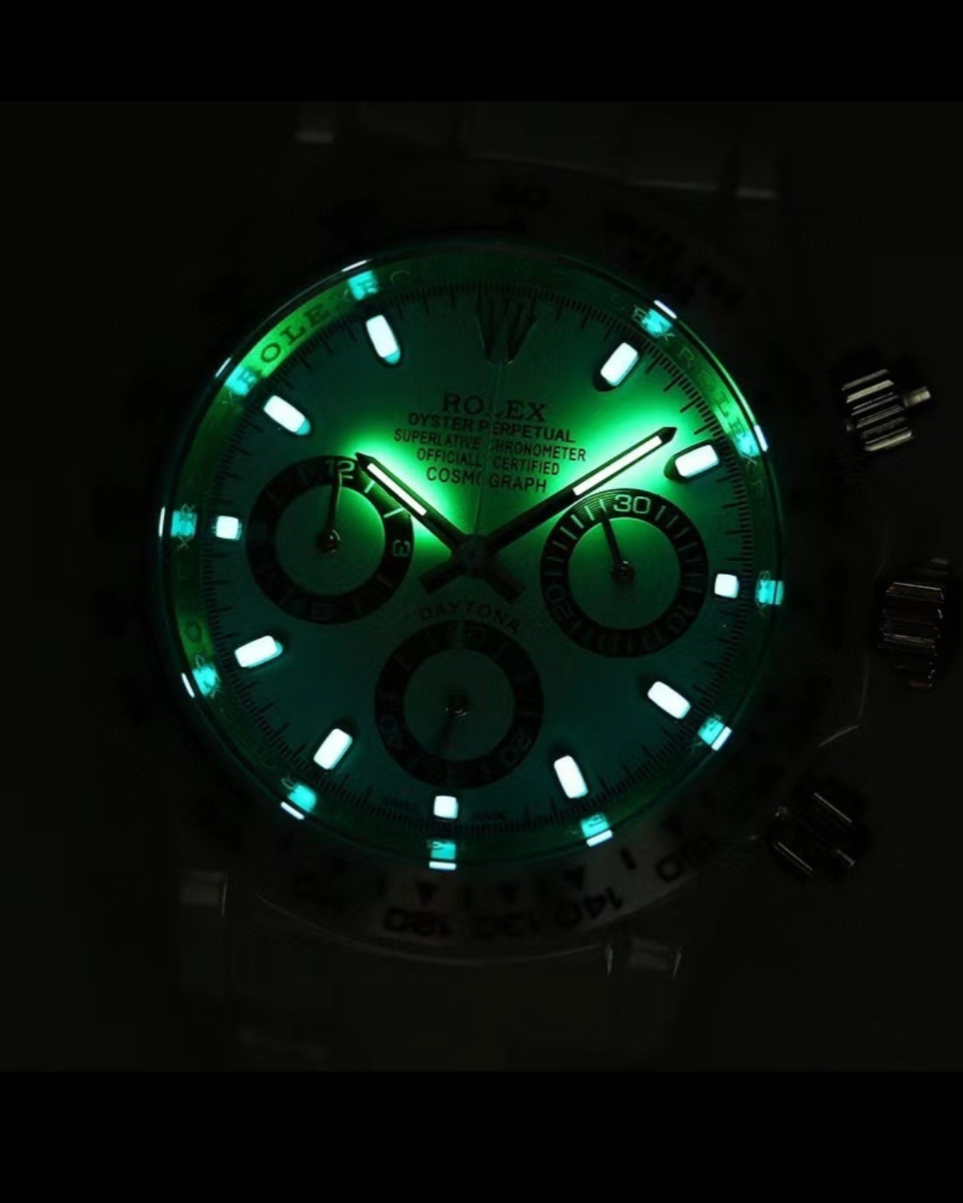 Daytona Watch Mod Ice White Crown Edition