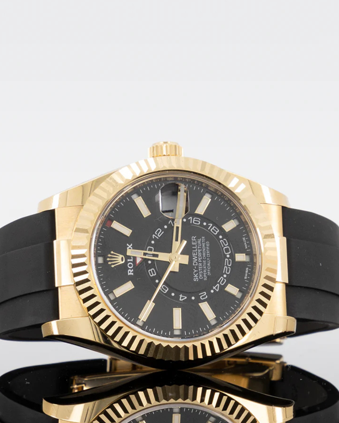 Sky Dweller Watch Mod Black-Gold Crown Edition