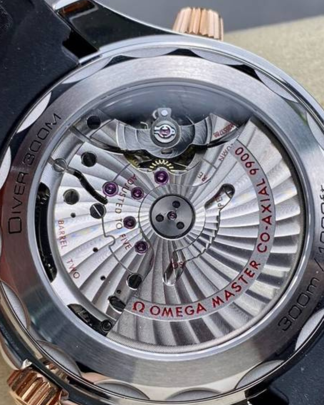 Omega Superclone Seamaster 44mm Diver 300m Black & Rose Gold 210.32.44.51.03.001