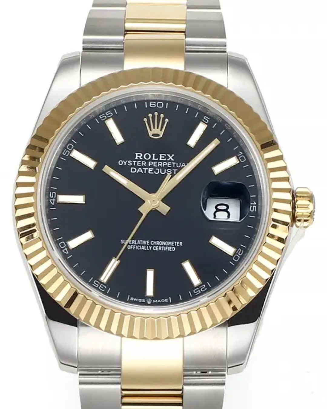 ROLEX Datejust 41 Two-Tone Black Dial 126333 Watch