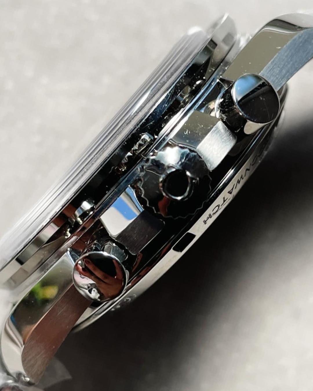 Omega Speedmaster 42mm Super Watch Mod Black First Moon