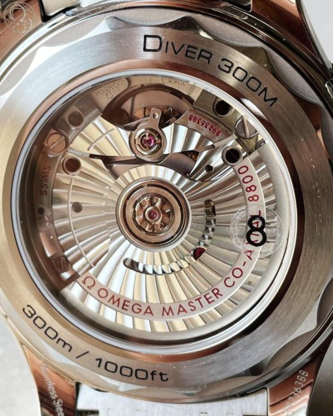 Omega Seamaster 300M Diver Super Watch Mod Black 8800