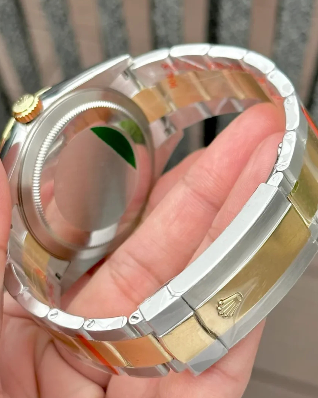 Sky Dweller Watch Mod Two Tone Champagne Crown Edition