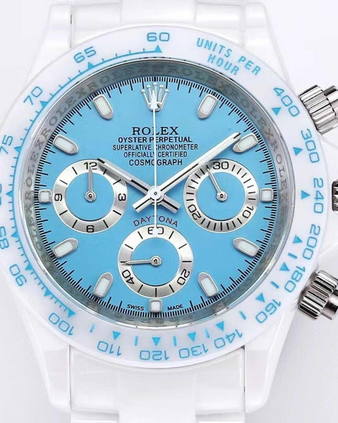 Daytona Watch Mod Ice Blue Crown Edition