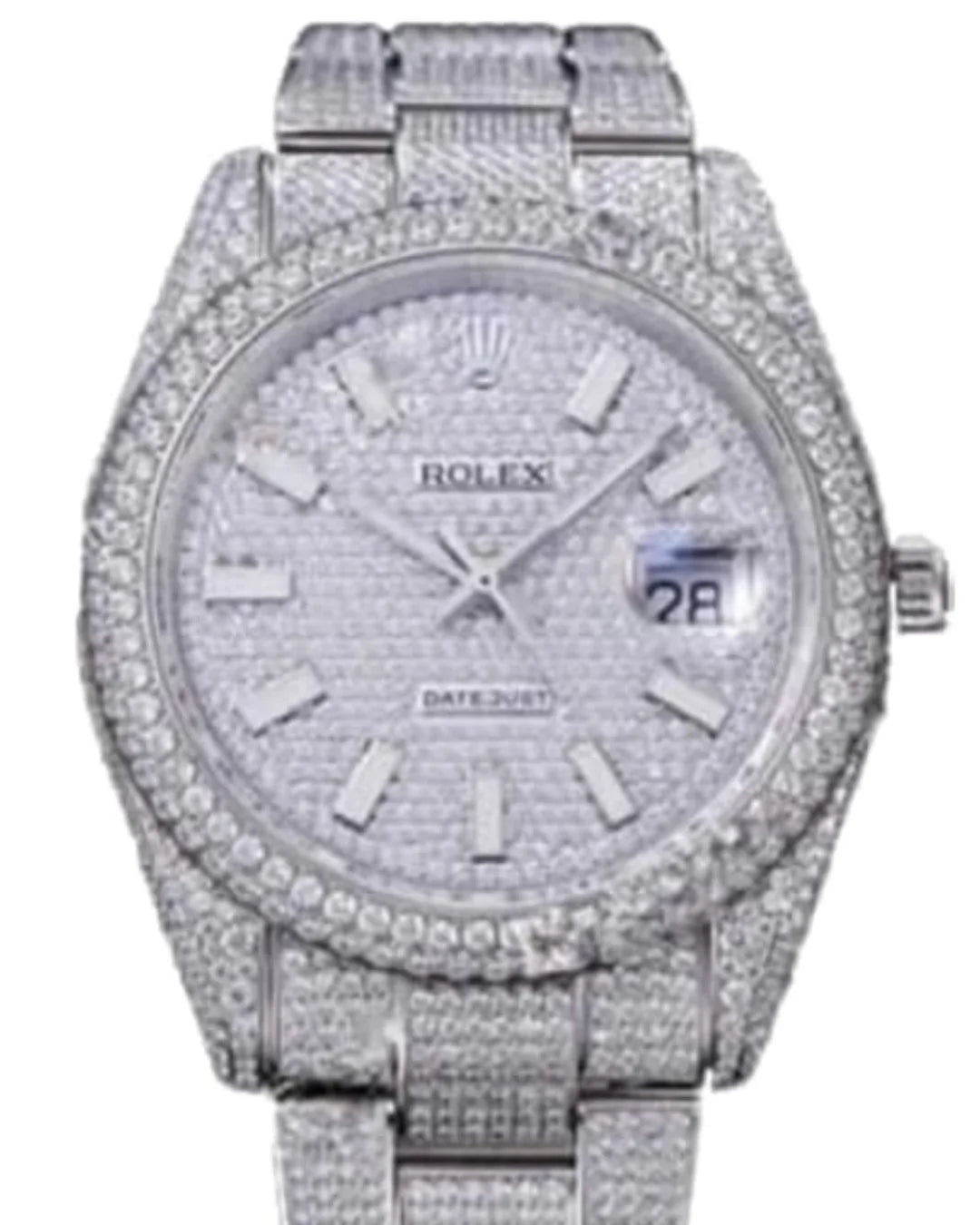 Rolex Datejust 116334 ’Iced out’ Watch - Wristwatch