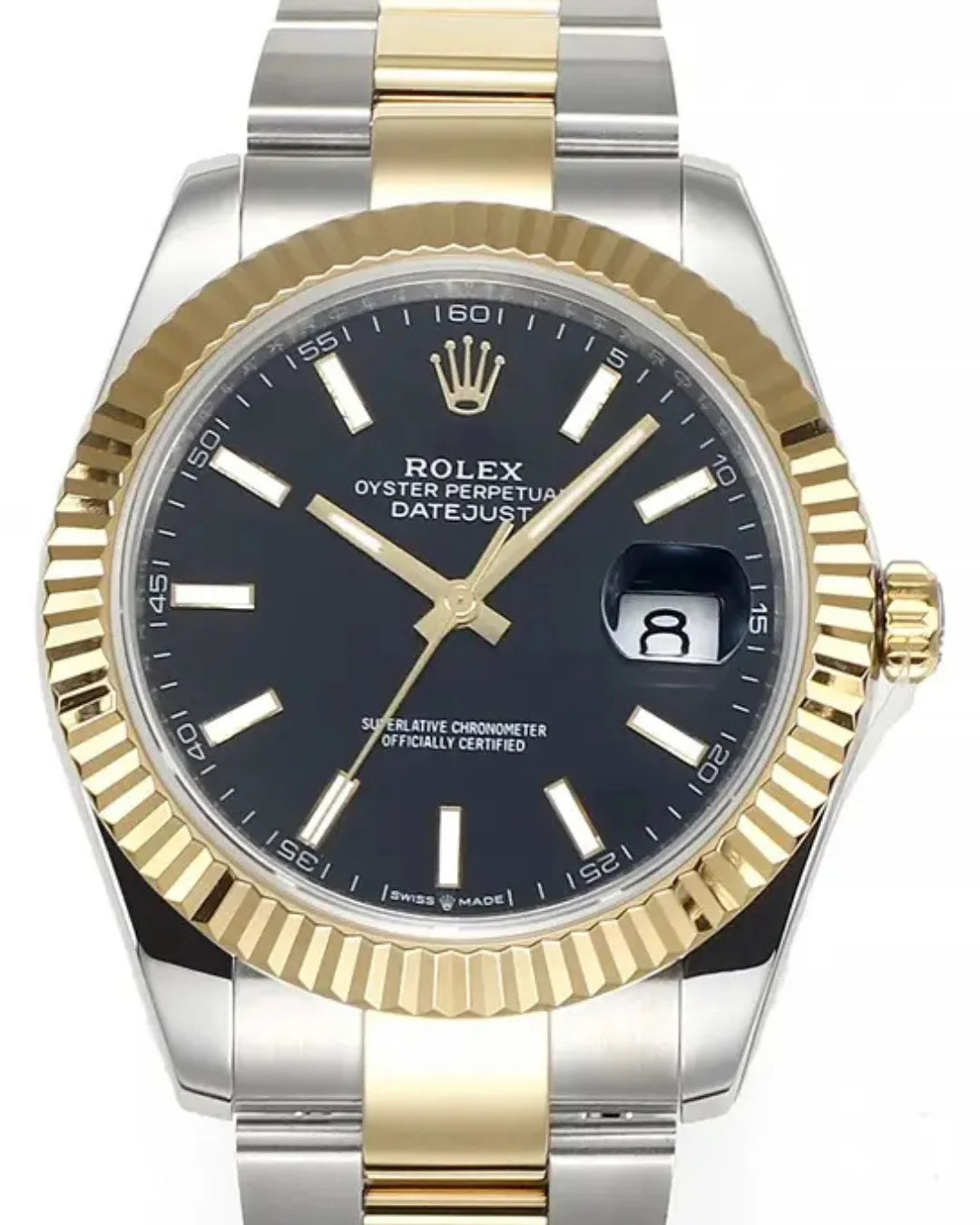 Rolex Datejust 41 Two-tone Black Dial 126333 Watch - Wristwatch
