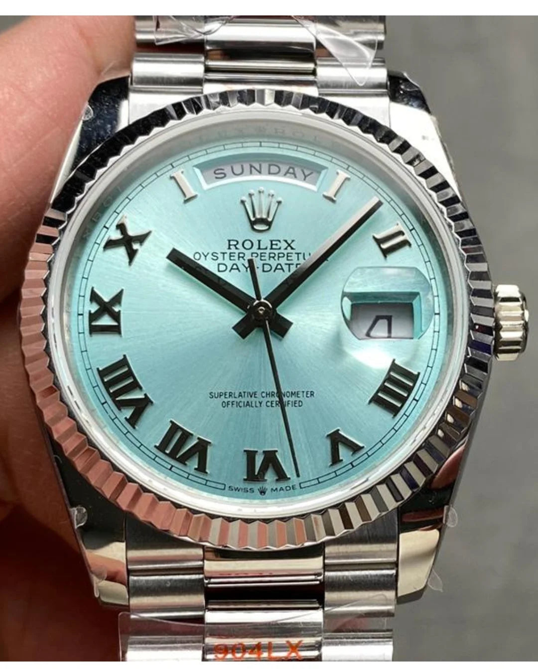 Rolex Day-date 36 M128236 ’Sky Blue’ - Wristwatch