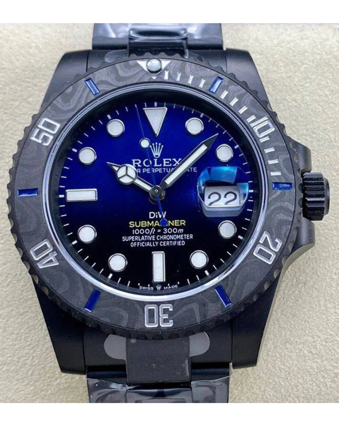 Rolex Diw Submariner Custom Watch - Wristwatch