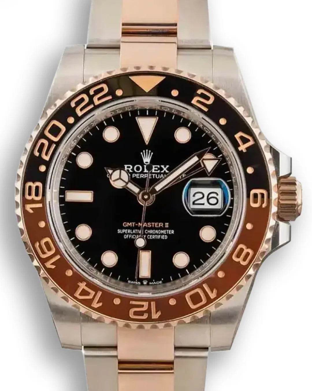 Rolex Gmt-master Black Dial Root Beer 126711chnr Watch - Wristwatch