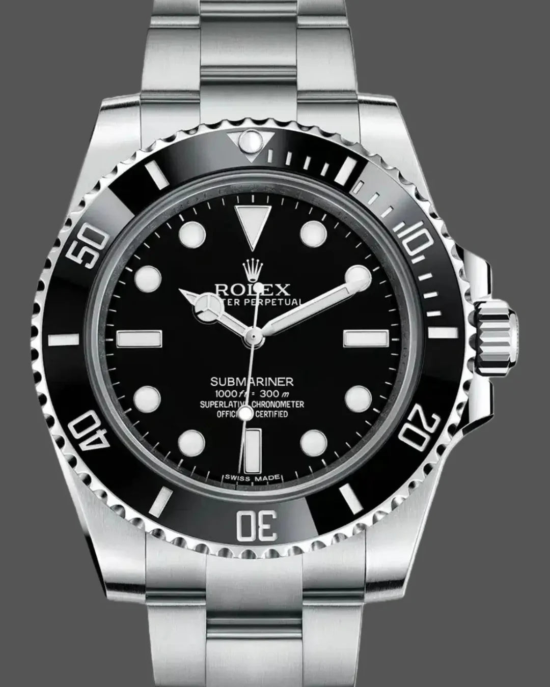 Rolex Submariner 114060 no Date Black Watch - Wristwatch