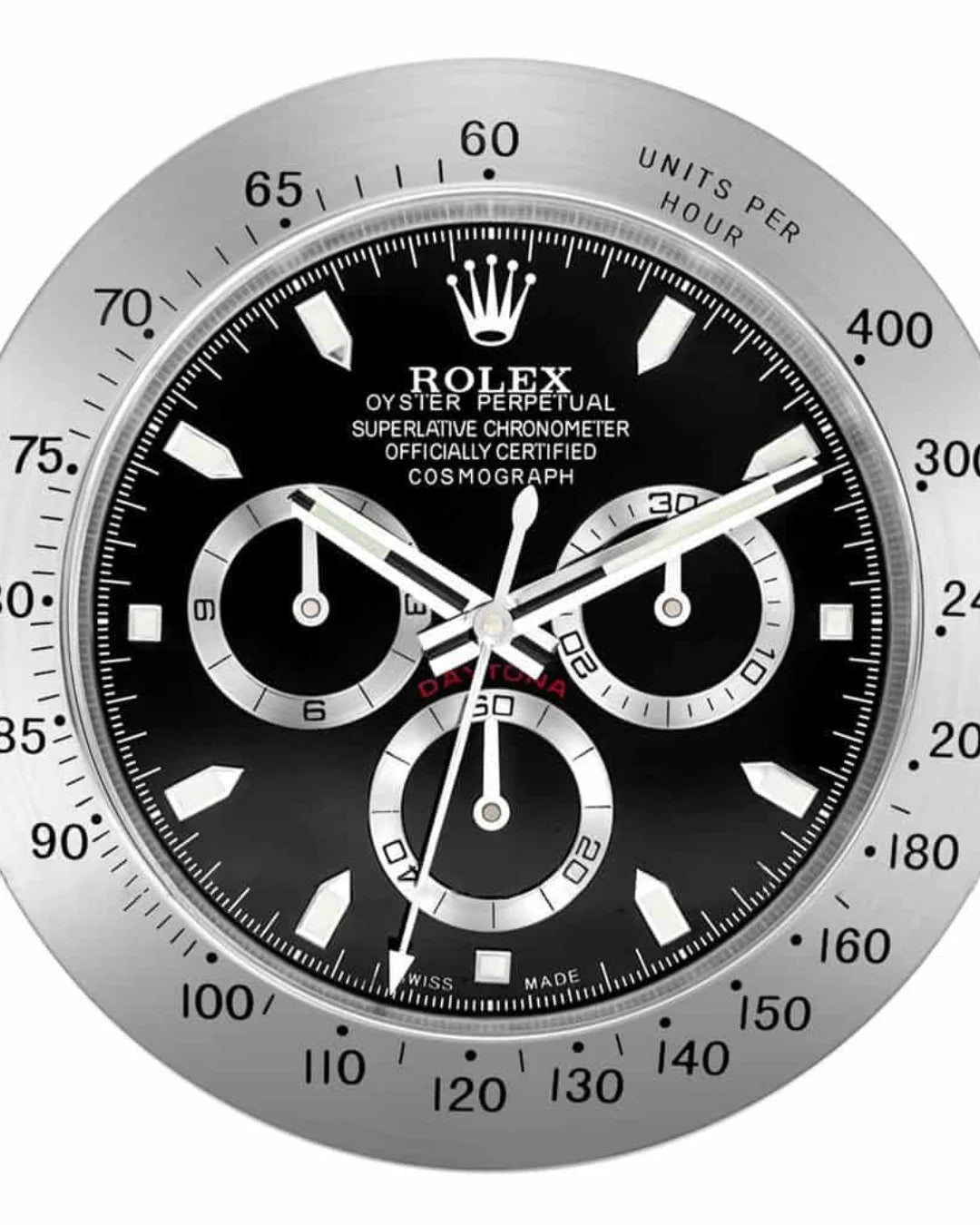 Rolex Wall Clock Daytona Black-silver Edition - Wall clock