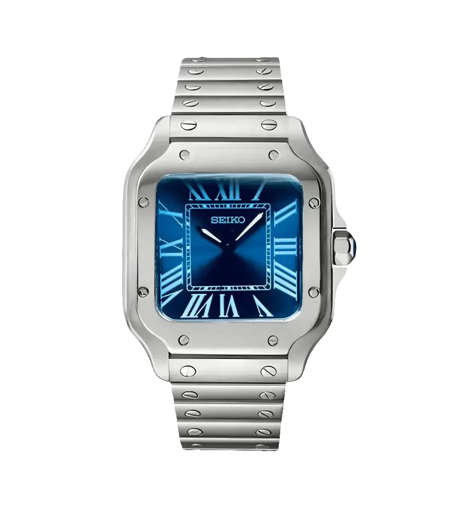 Santos Watch Mod Blue Edition Wristwatch