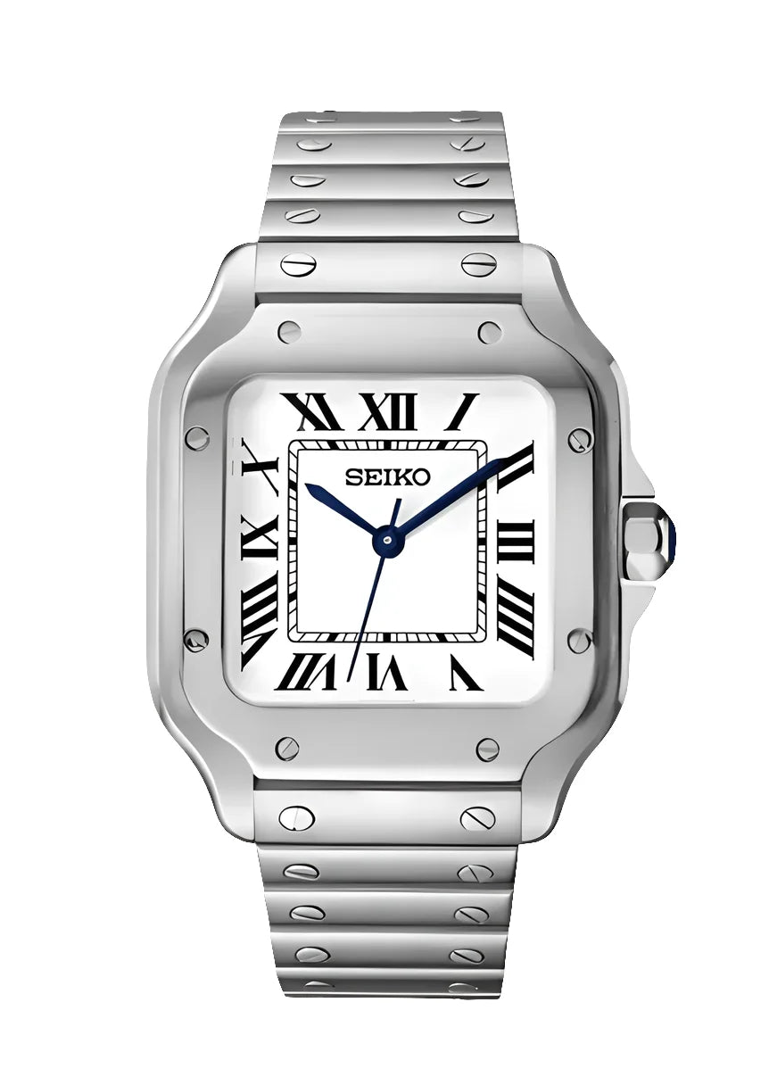 Santos Watch Mod White Edition Wristwatch