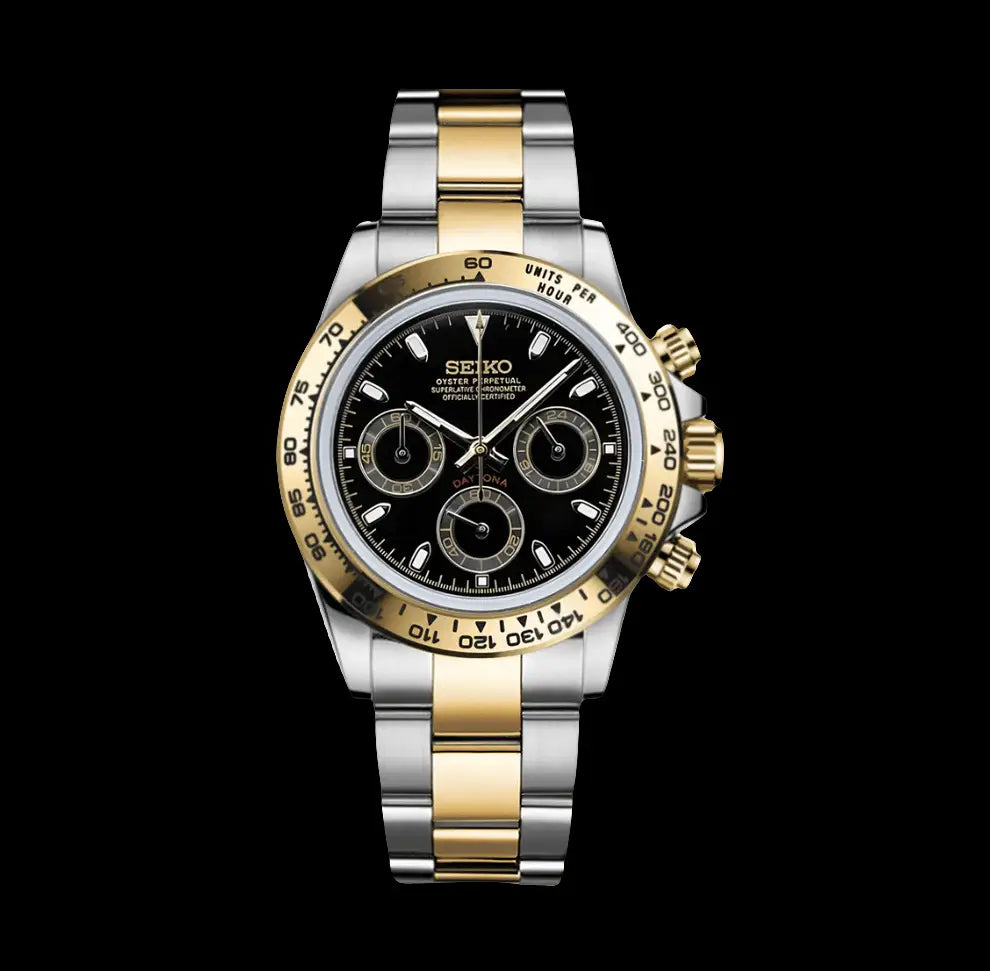 SEIKO MOD DAYTONA TWO TONE WATCH - Wristwatch