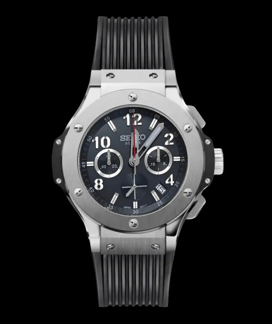 SEIKO MOD BIG BANG SILVER WATCH - Wristwatch