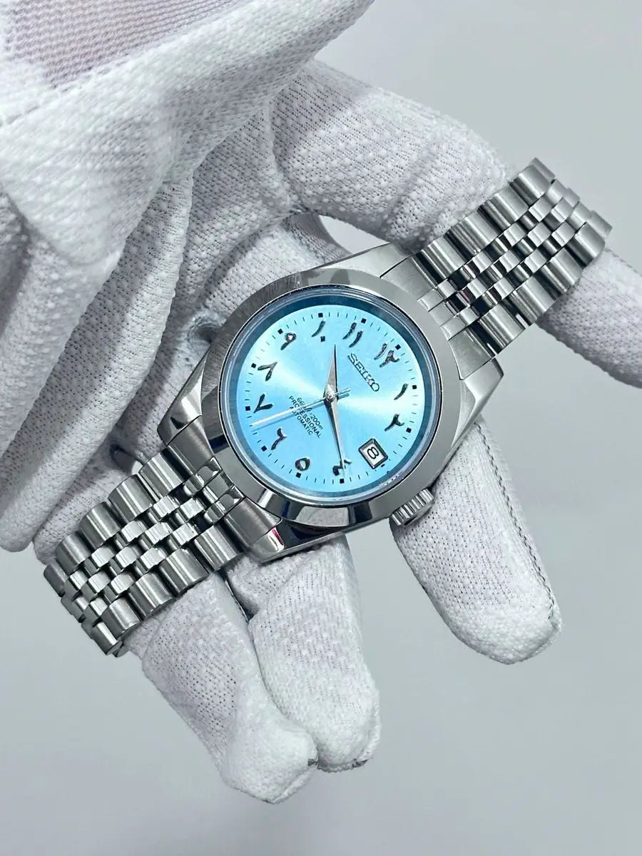 SEIKO MOD LADIES DATEJUST ARABIC BLUE WATCH - Wristwatch