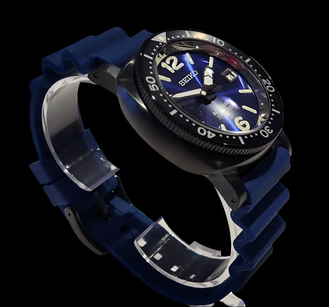 SEIKO MOD CUSTOM PANERAI DIVER BLUE WATCH - Wristwatch