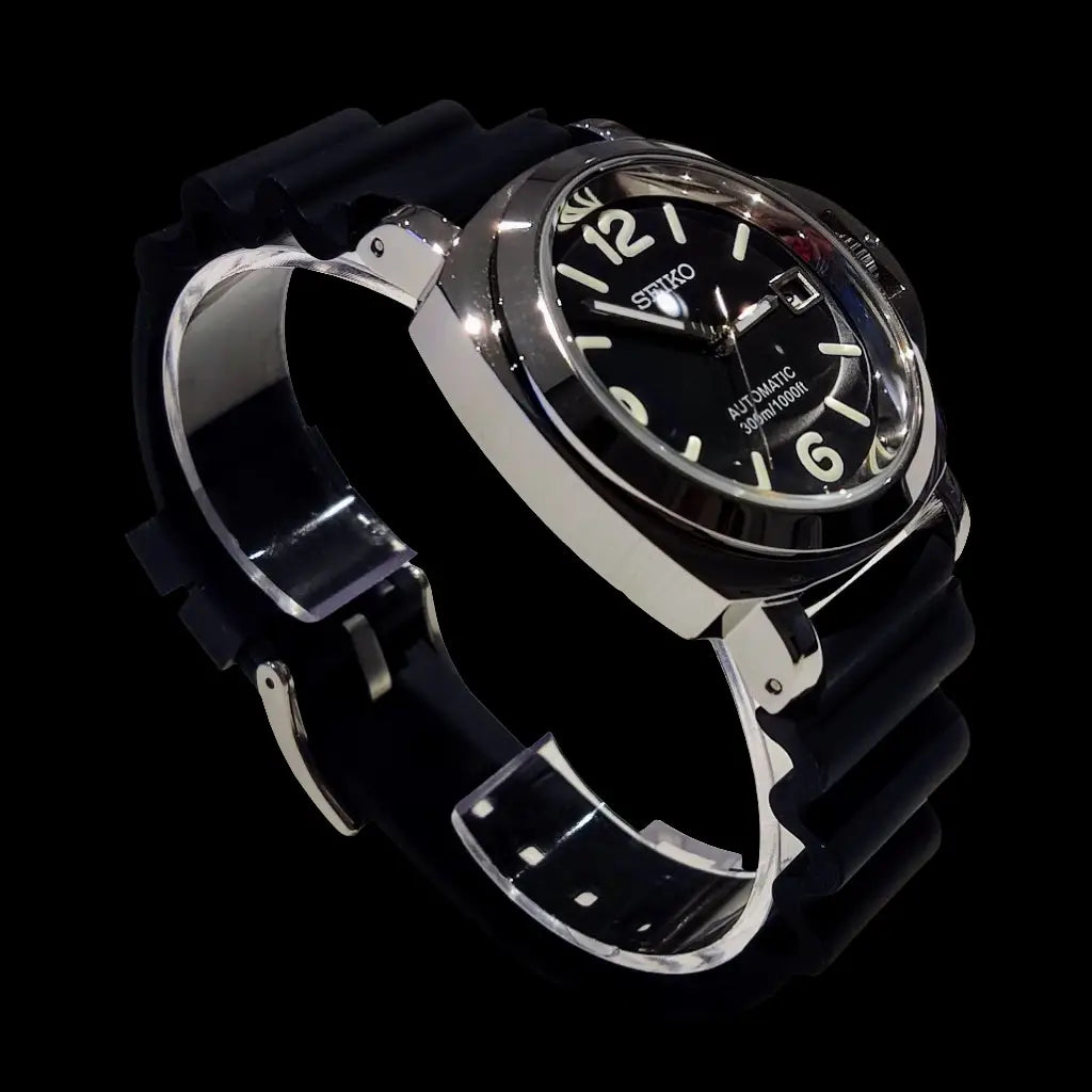 SEIKO MOD CUSTOM PANERAI LUMINOR BLACK WATCH - Wristwatch