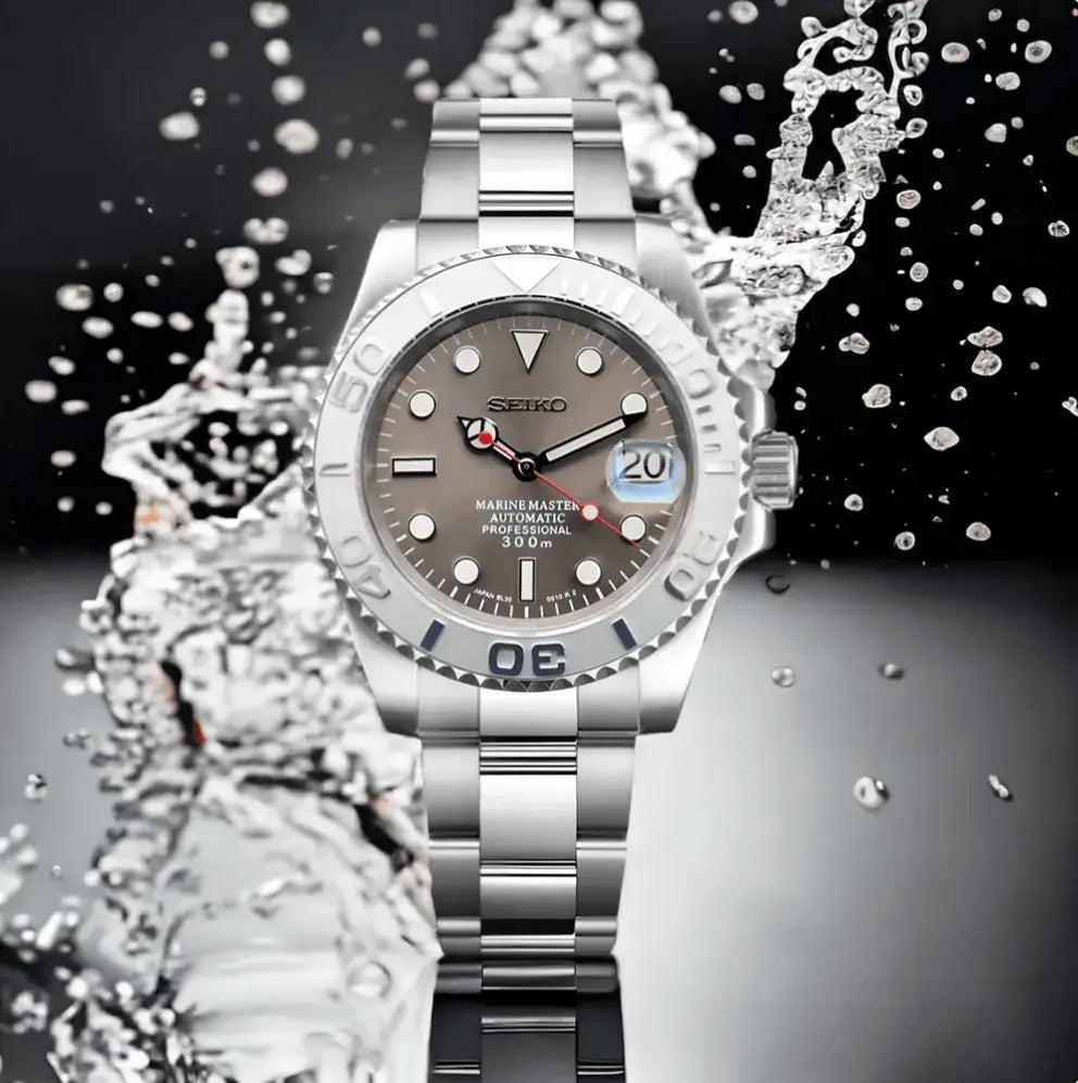 SEIKO MOD CUSTOM YACHT MASTER CHAMPAGNE WATCH - Wristwatch