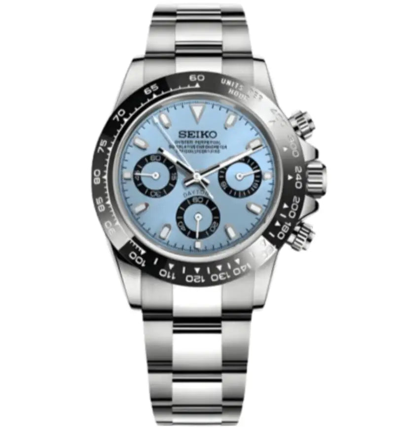 SEIKO MOD DAYTONA ICE BLUE WATCH - Wristwatch