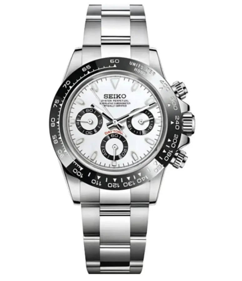 SEIKO MOD DAYTONA PANDA WATCH - Wristwatch