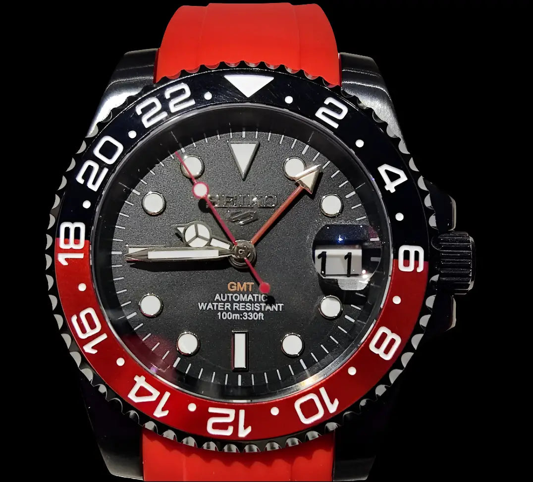 SEIKO MOD GMT COKE ZERO WATCH - Wristwatch