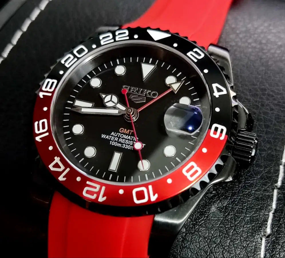 SEIKO MOD GMT COKE ZERO WATCH - Wristwatch