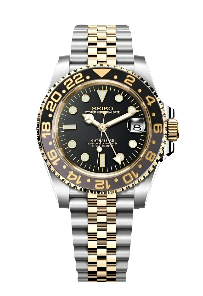 Seiko Mod Gmt Zombie Watch Wristwatch