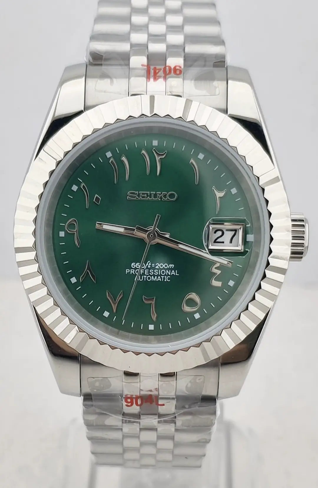 SEIKO MOD LADIES DATEJUST ARABIC GREEN WATCH - Wristwatch