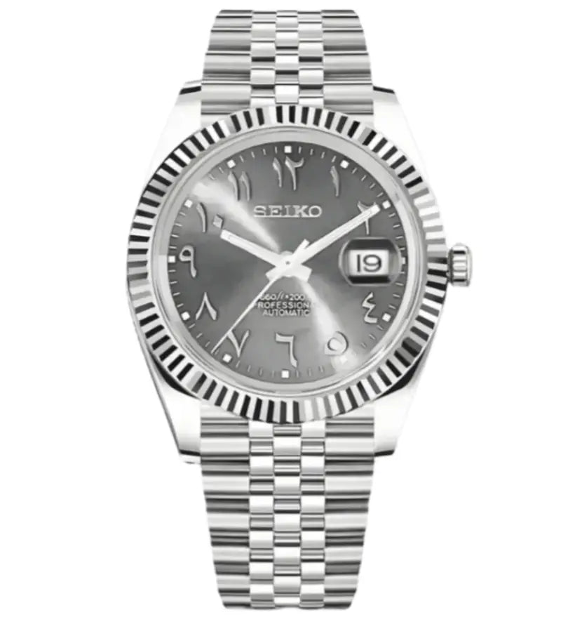 SEIKO MOD LADIES DATEJUST ARABIC GREY WATCH - Wristwatch