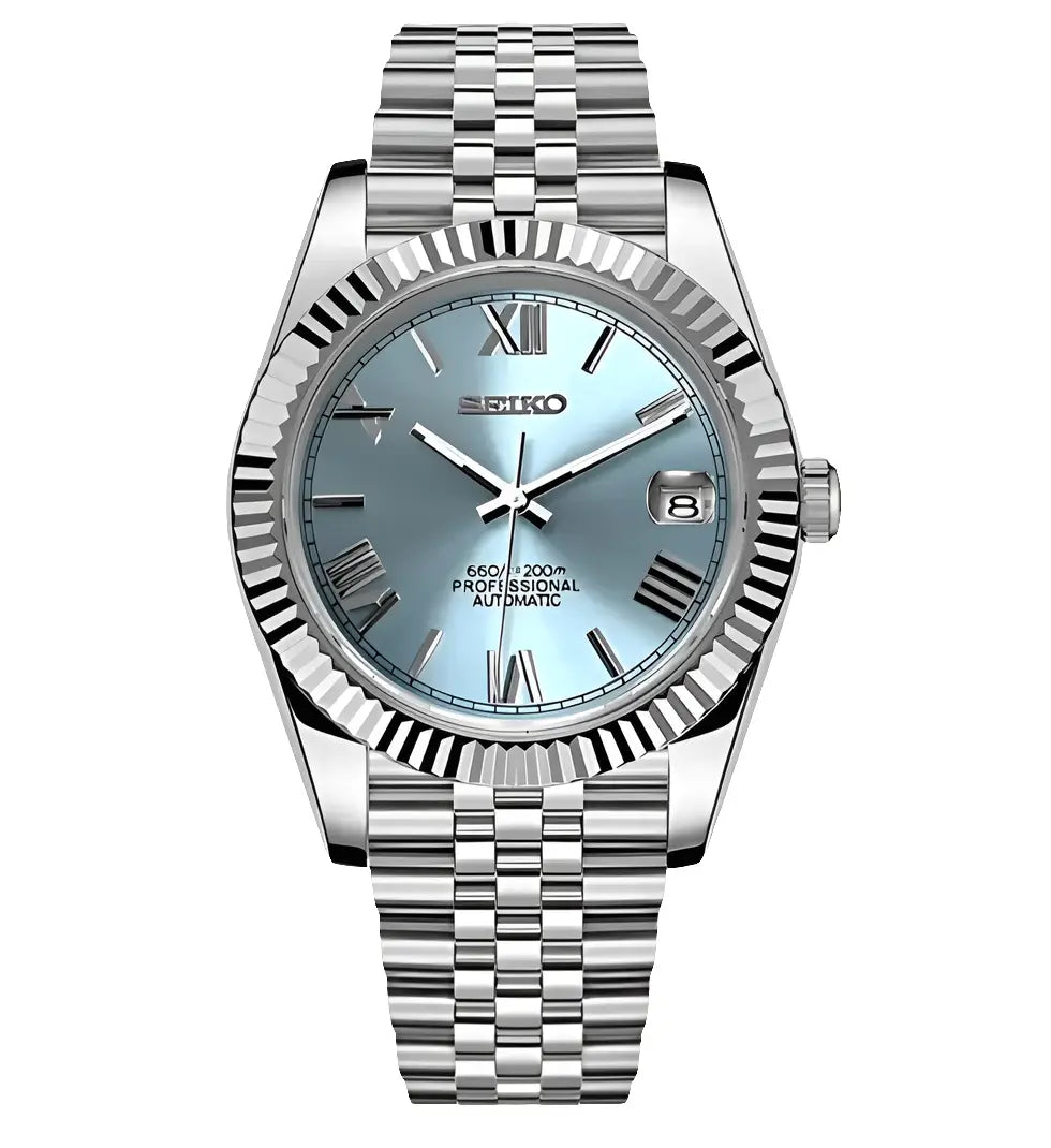 SEIKO MOD LADIES DATEJUST ICE BLUE ROMAN WATCH - Wristwatch