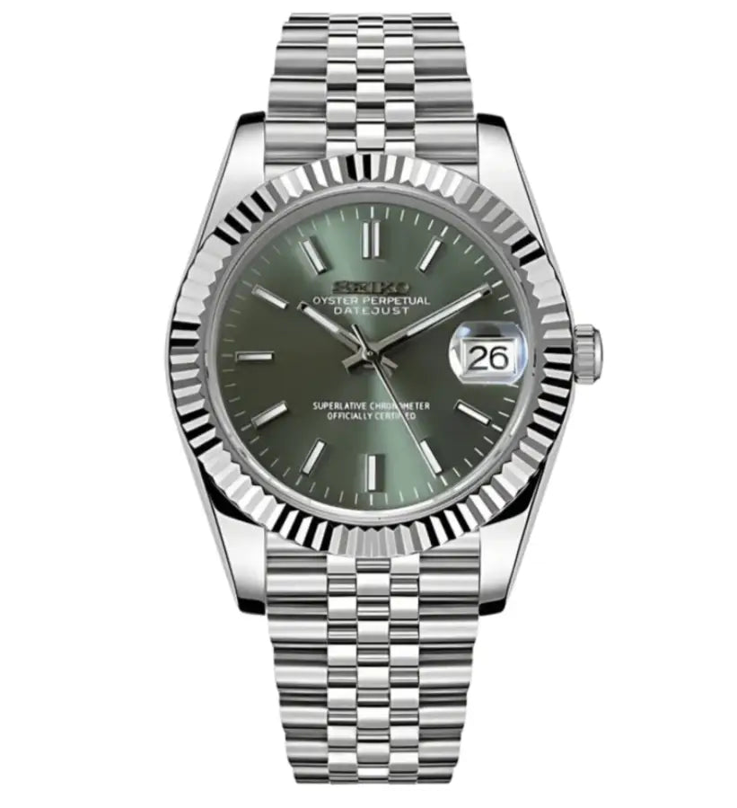 SEIKO MOD LADIES DATEJUST OLIVE WATCH - Wristwatch