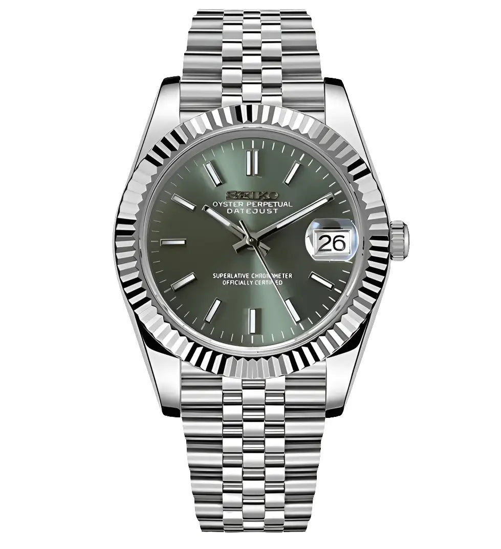 SEIKO MOD LADIES DATEJUST OLIVE WATCH - Wristwatch