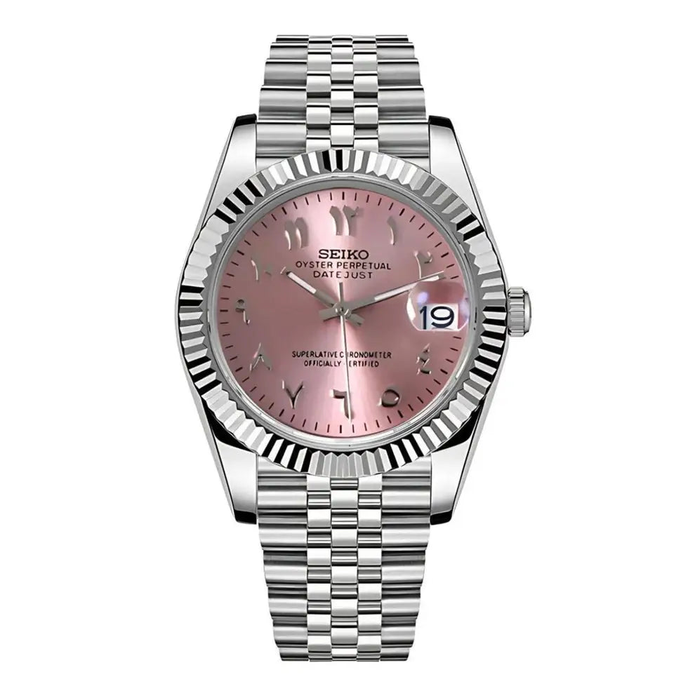 SEIKO MOD LADIES DATEJUST PINK ARABIC WATCH - Wristwatch