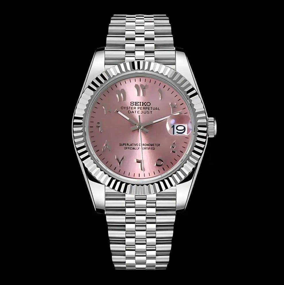 SEIKO MOD LADIES DATEJUST PINK ARABIC WATCH - Wristwatch