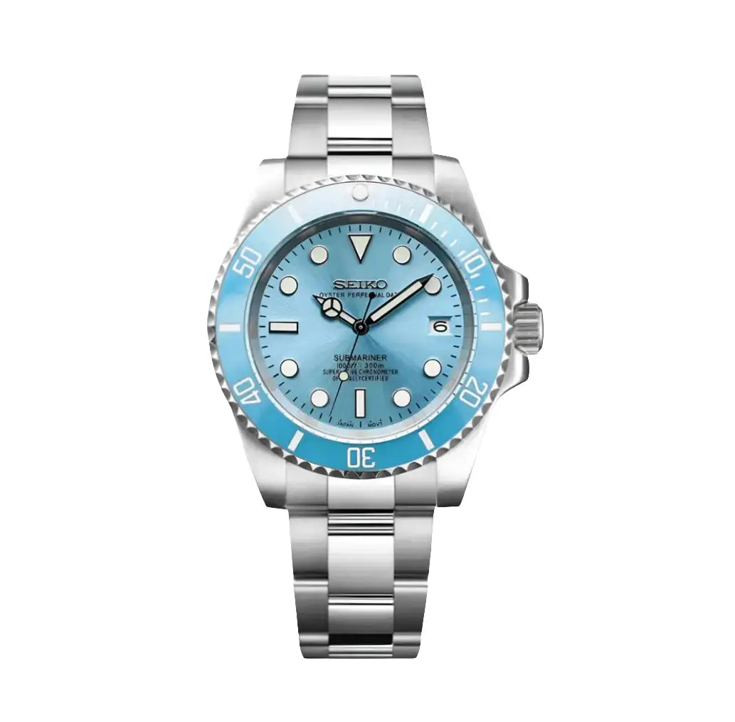 SEIKO MOD SUBMARINER SKY WATCH - Wristwatch