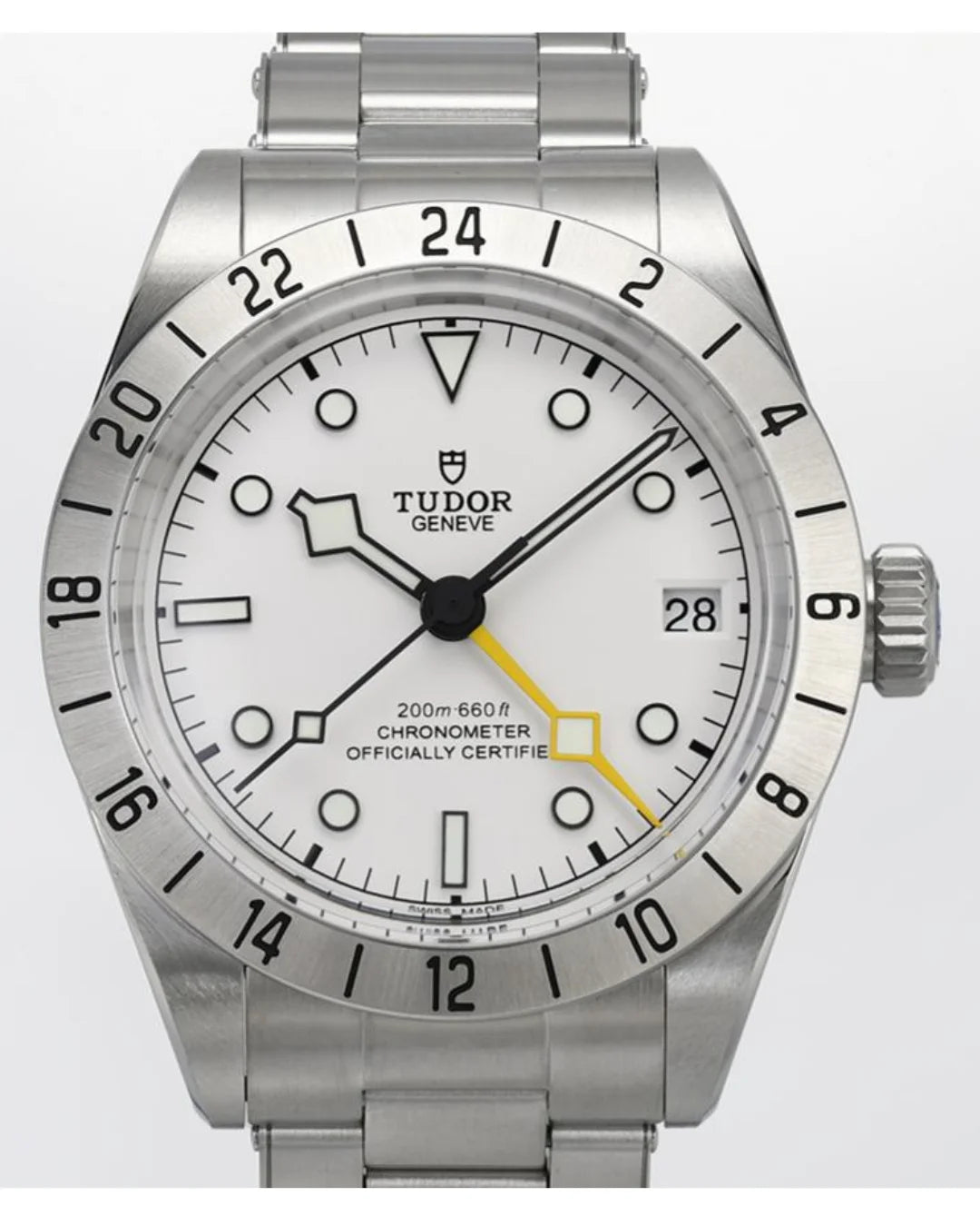 Tudor Black Bay M79470-0004 White Duel Time Watch - Wristwatch