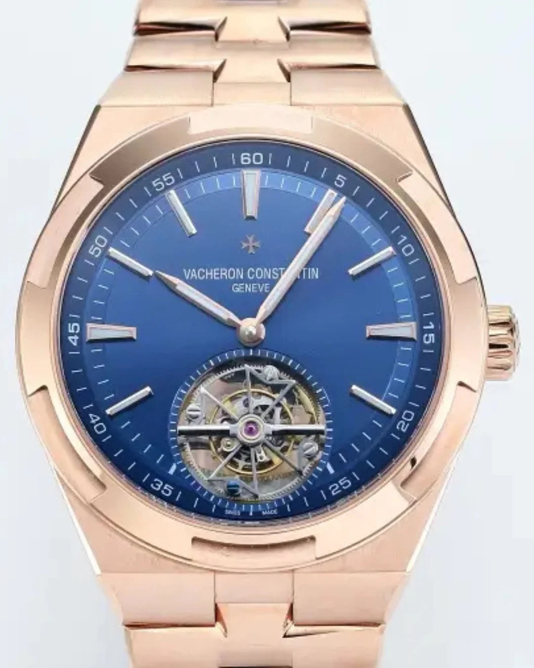 Vacheron Constantin Overseas Tourbillon 6000v/110r-b733 Rose Gold Watch - Wristwatch