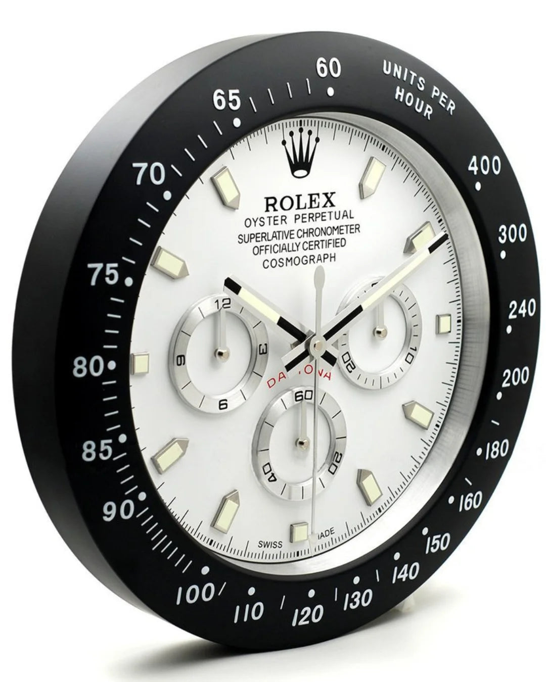 Wall Clock Daytona Black-white Edition - Wall clock